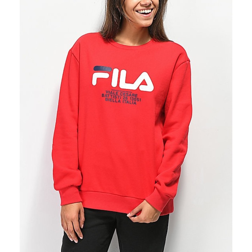 FILA | Agnes’s Chinese Red Crewneck Sweatshirt